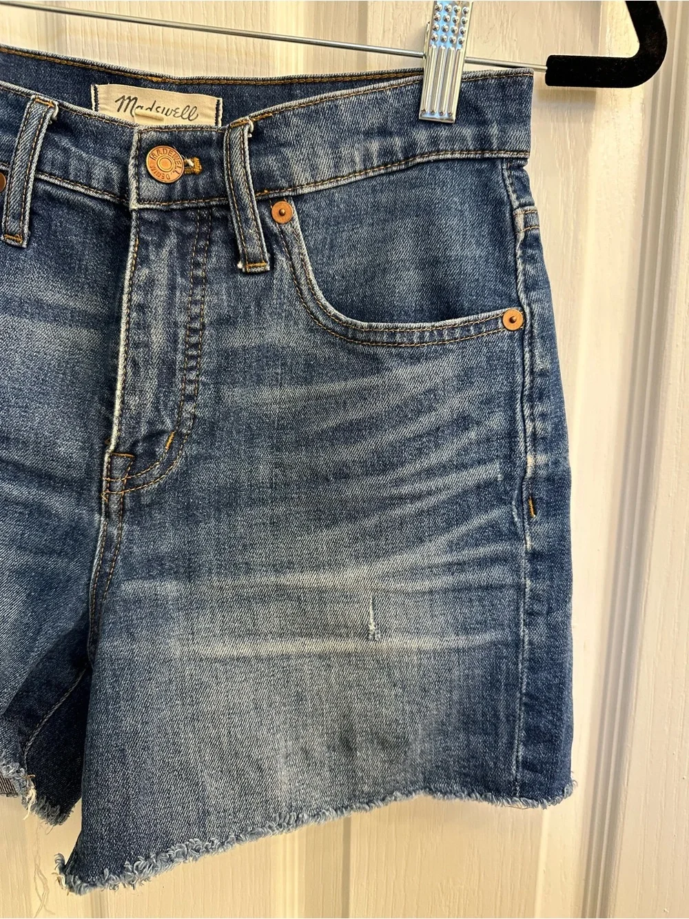 Madewell High Rise Denim Shorts - Medium Wash - 25